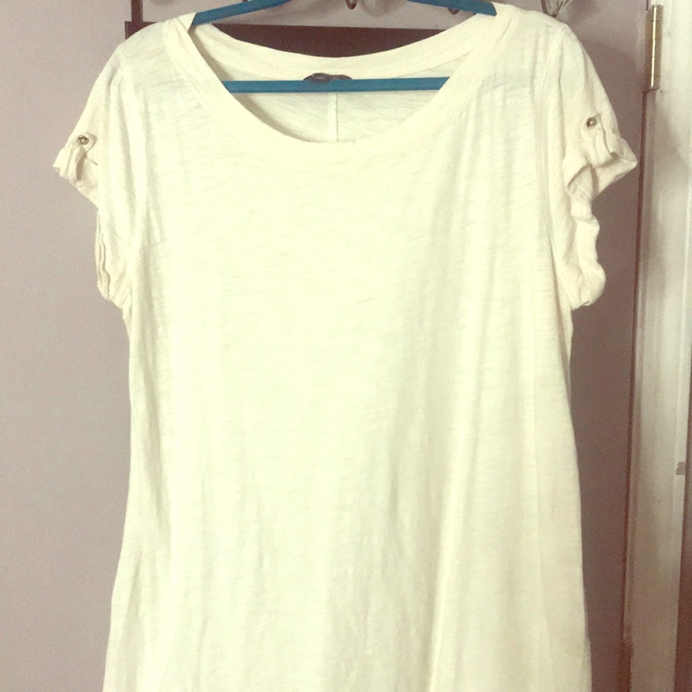 T-shirt dress off white color